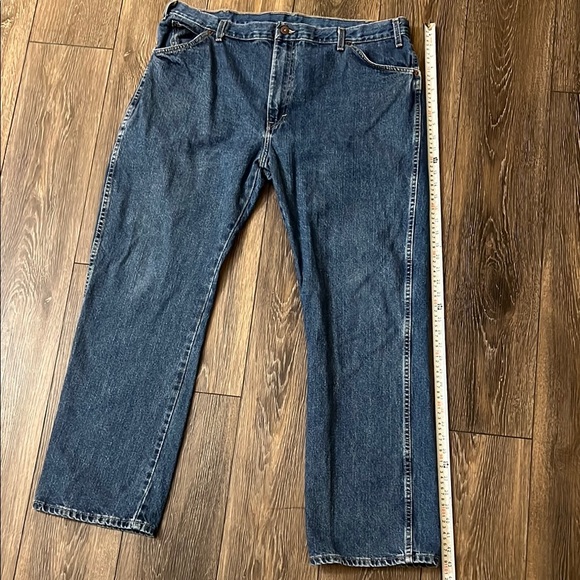 Dickies Regular Straight Denim Blue Cotton Jeans Mens 40x32 - Picture 9 of 11